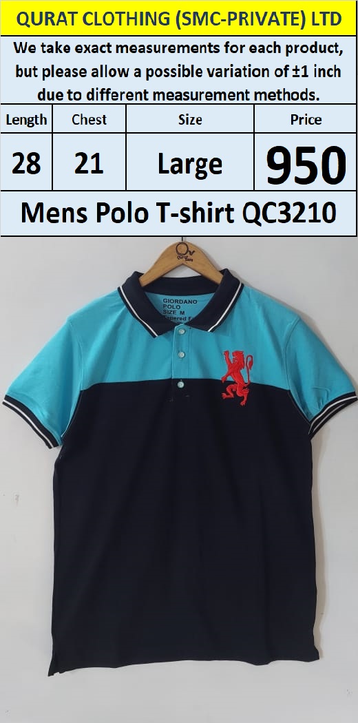  Branded Men's T-Shirt QC3210 - Export Product