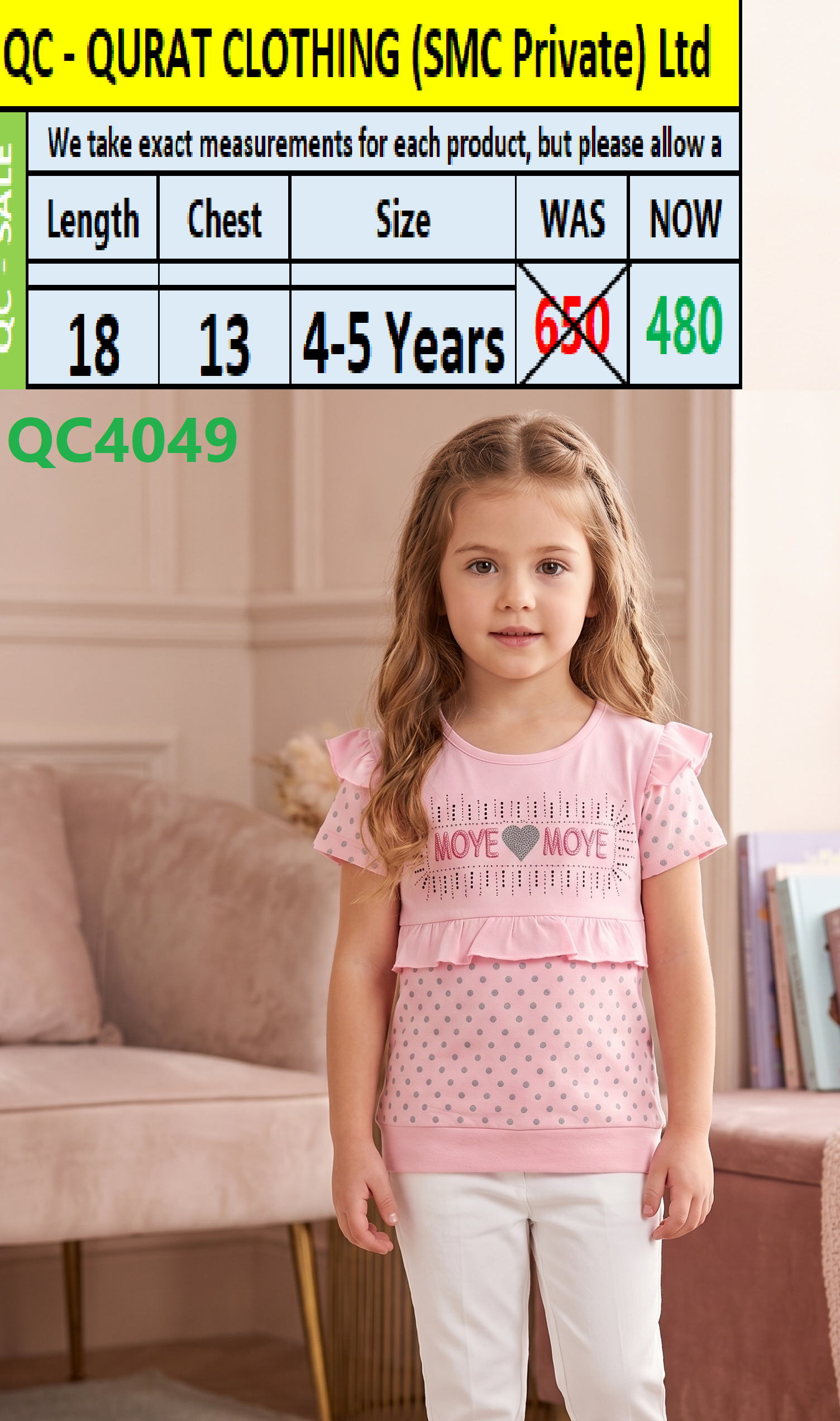 Girls T-shirts QC4049