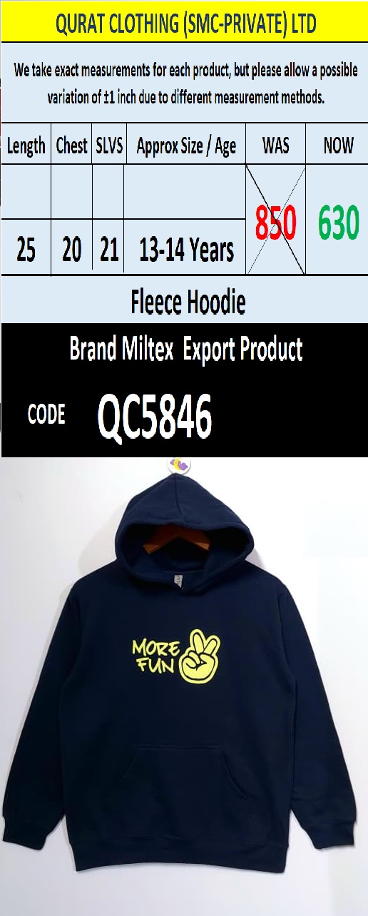 Top International Branded Export Hoodie / Sweatshirt Products - QC5846