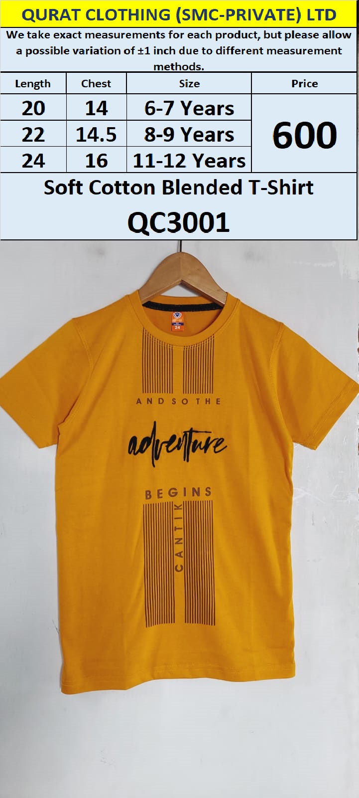 Soft Cotton Blended T-shirt QC3001