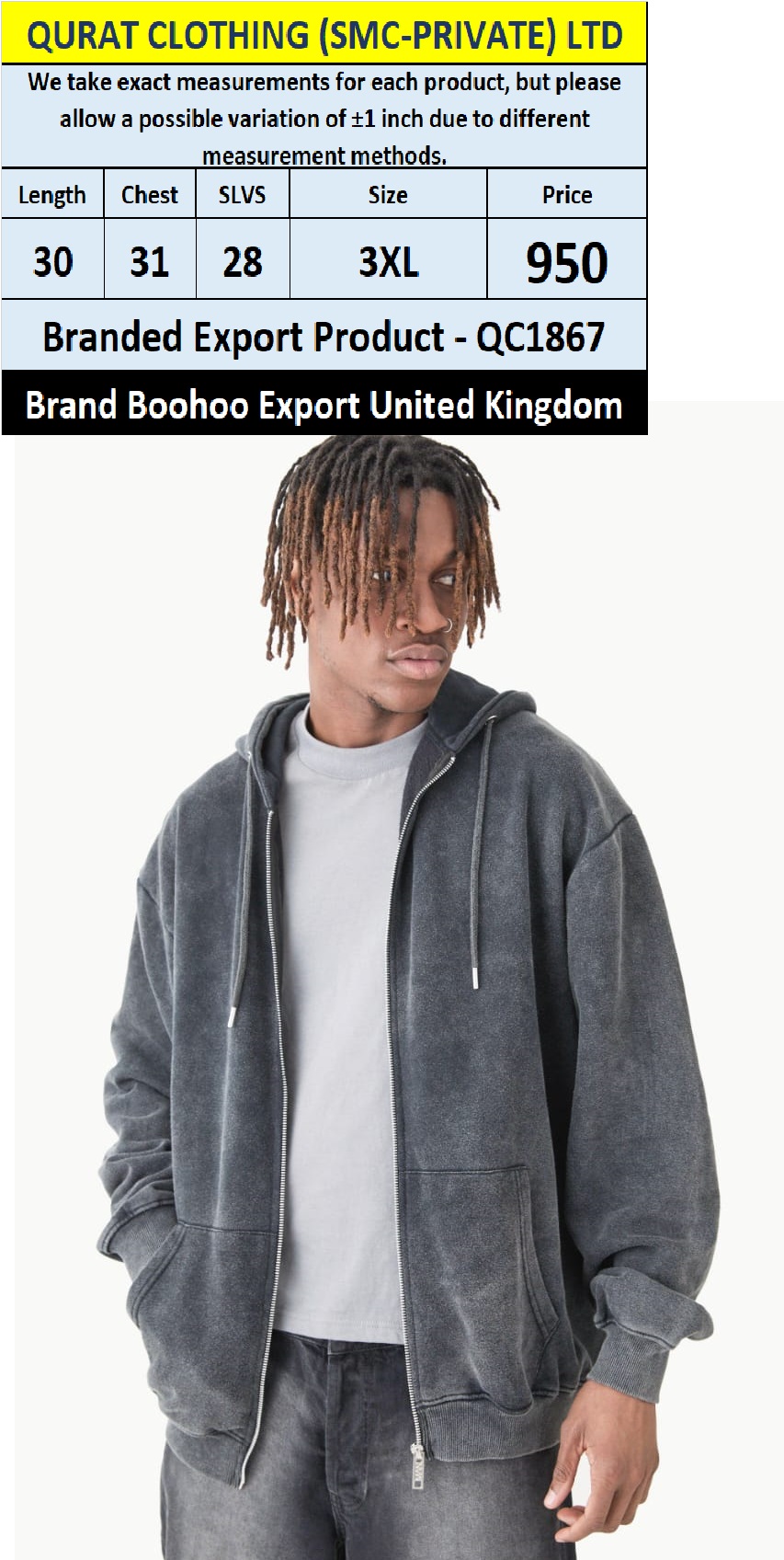 Branded Export Product QC1867 Export United Kingdom