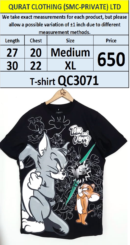 Branded Export Cotton Blended T-shirt QC3071
