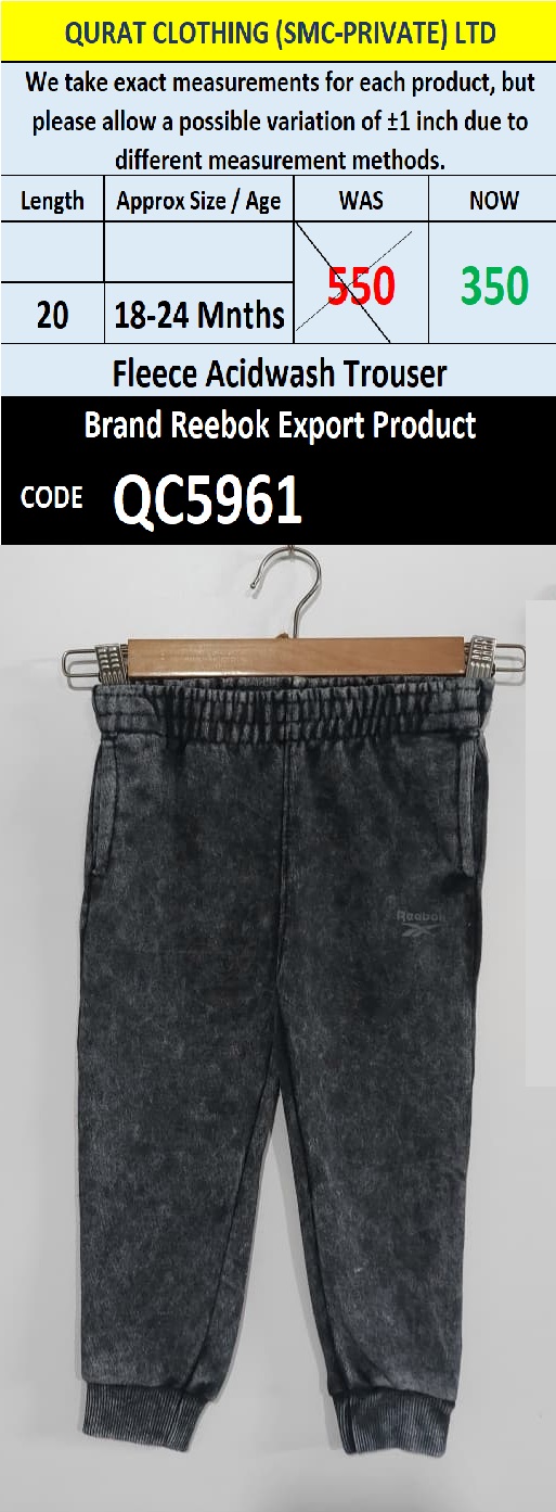 Reebok Brand Fleece Trouser QC5961