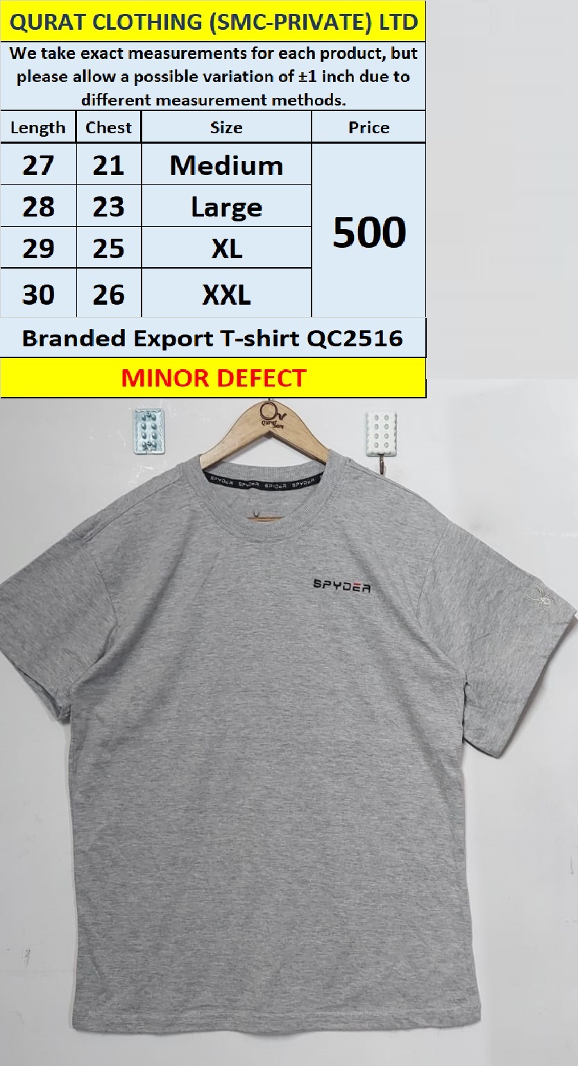 Branded Export T-shirt QC2516 (Minor Defected)