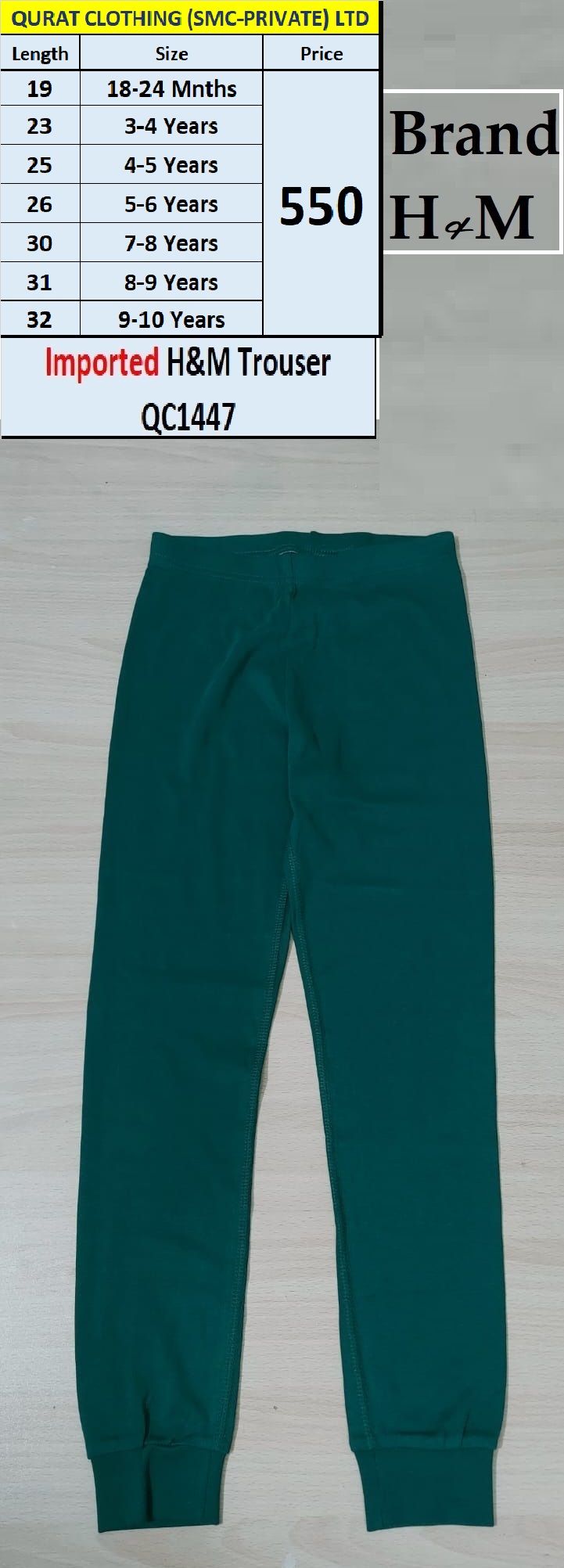 H&M Brand Imported Trouser QC1447