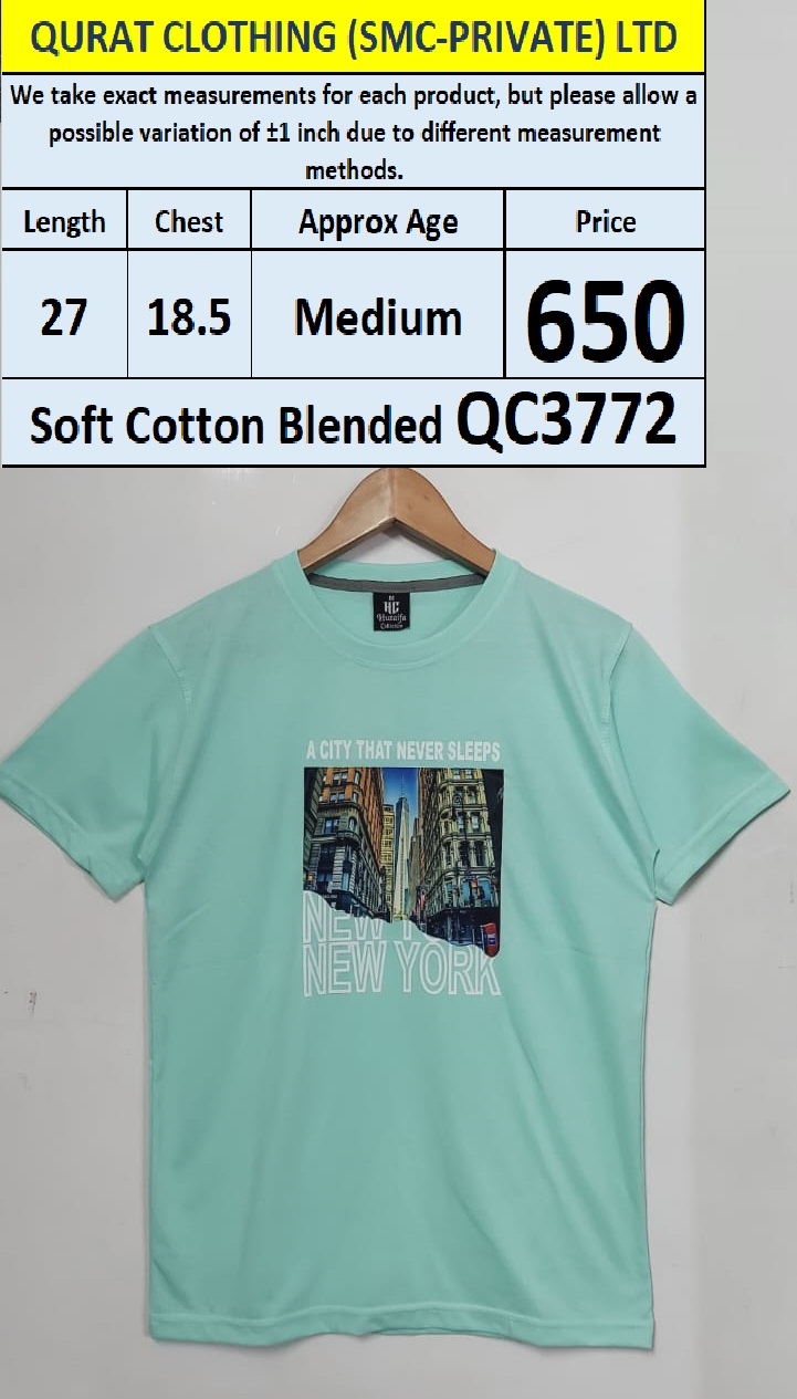 Soft Cotton Blended T-shirt QC3772