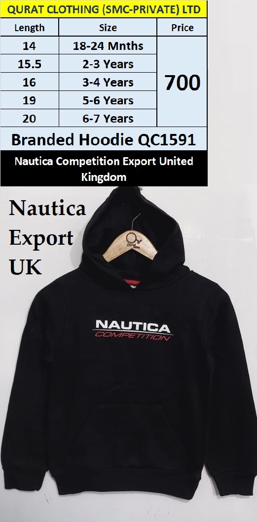 Nautica Brand Hoodie QC1591, Export United Kingdom 