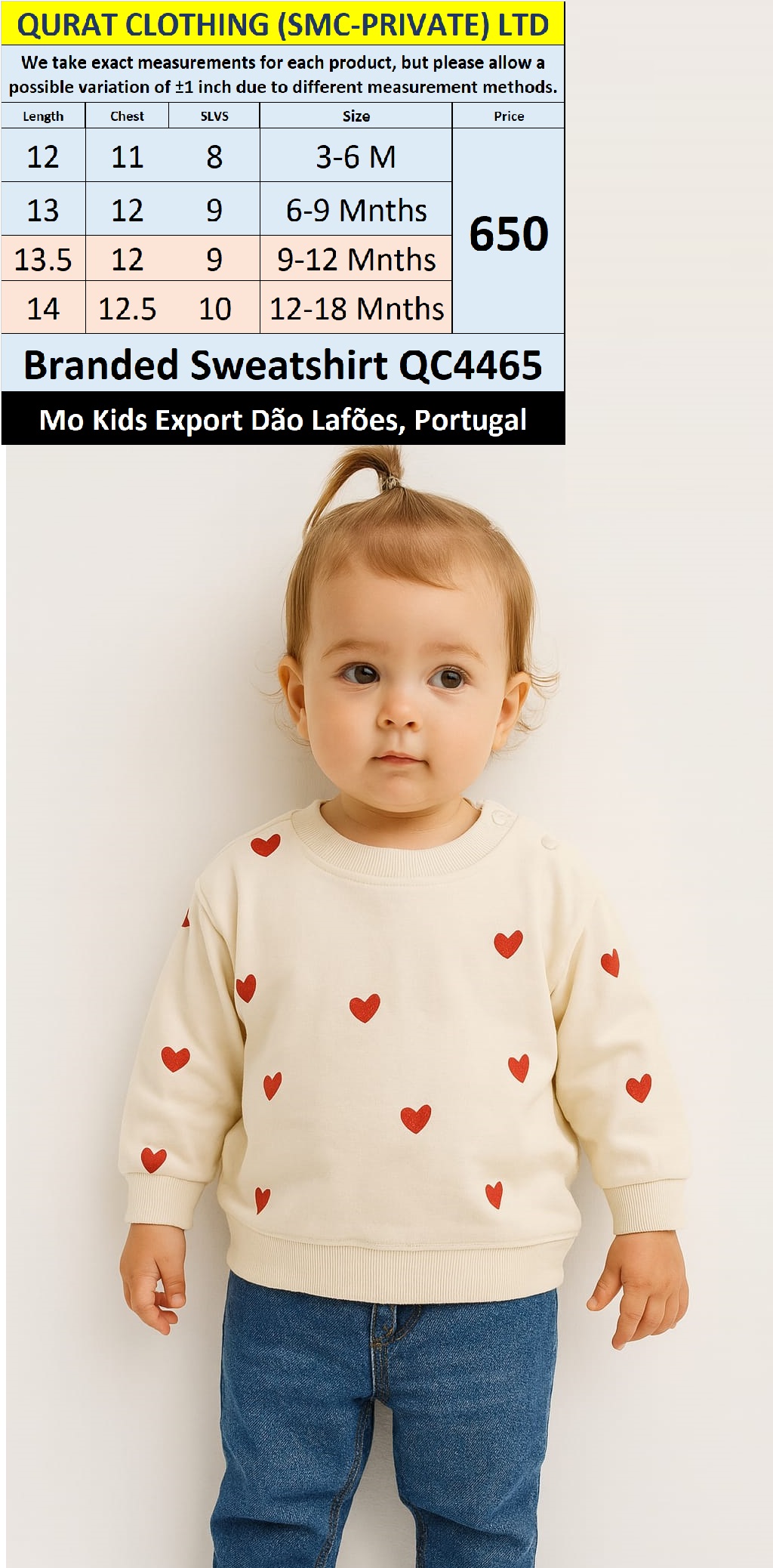 MO Clothing Brand Sweatshirt Export Dão Lafões, Portugal - QC4465