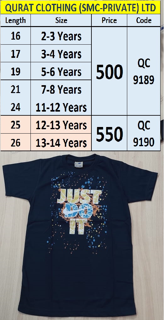 Just Do it Print T-Shirt QC9190