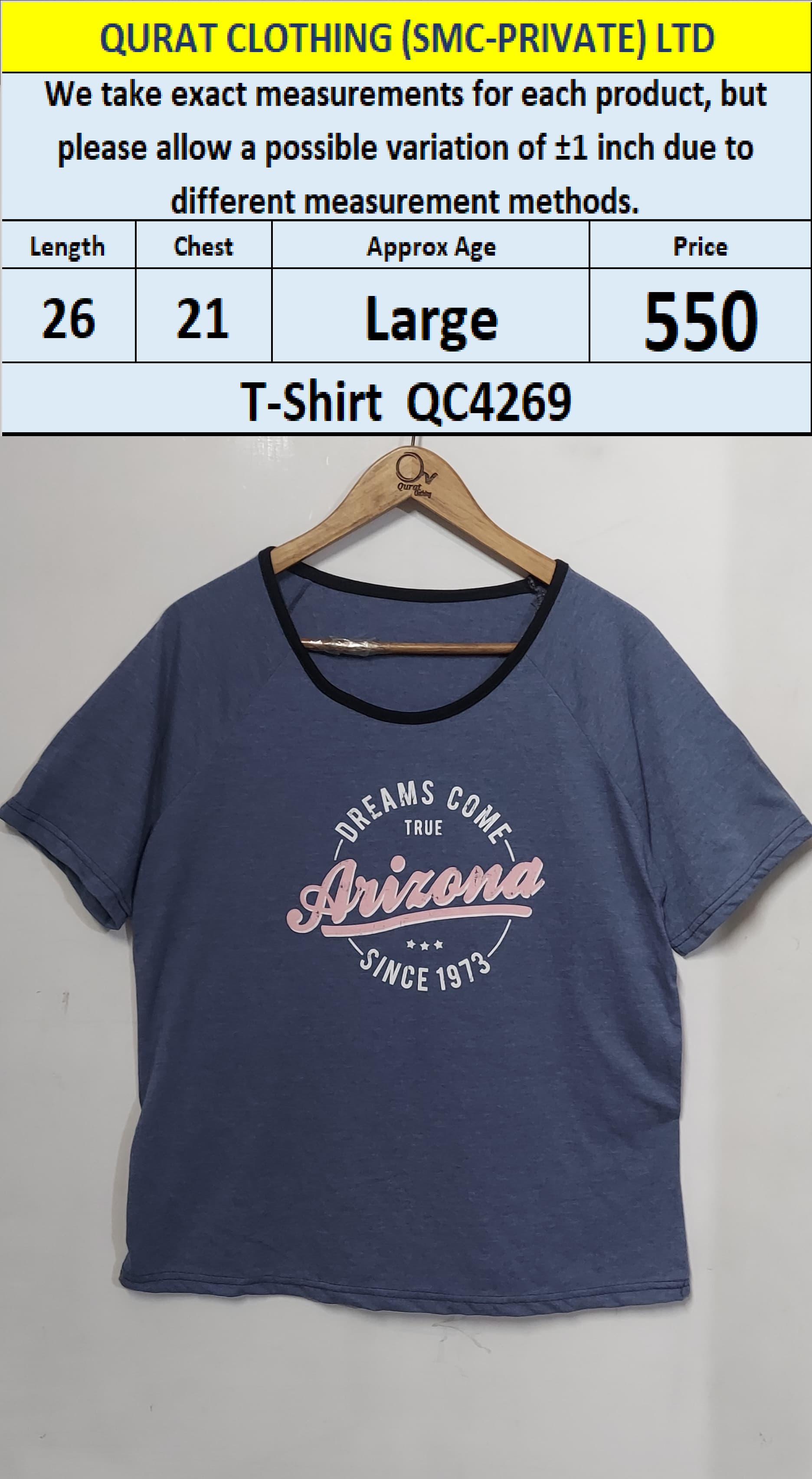 Branded Ladies T-shirt QC4269