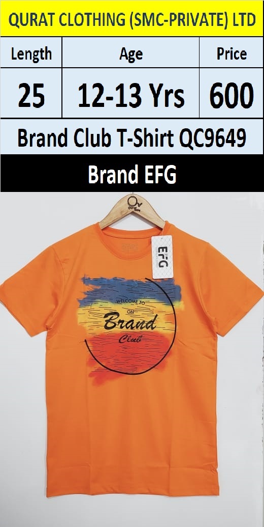 Welcome 2 Brand Club T-shirt QC9649 Brand EFG