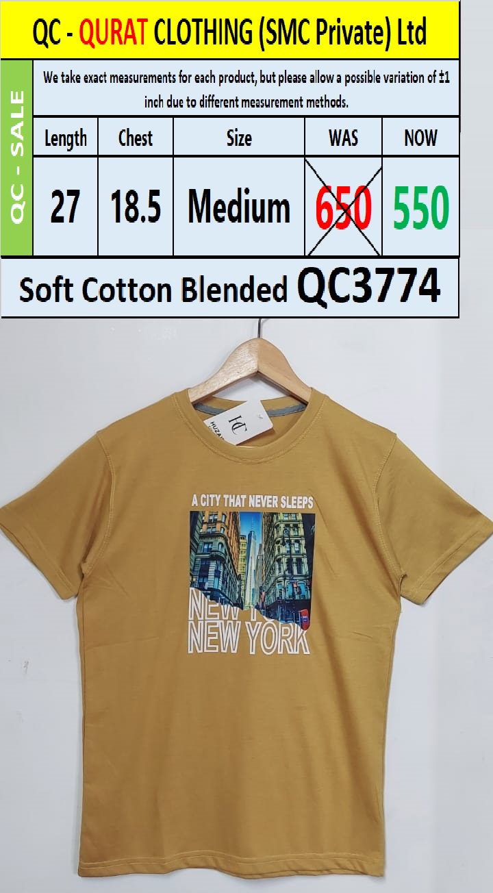 Soft Cotton Blended T-shirt QC3774