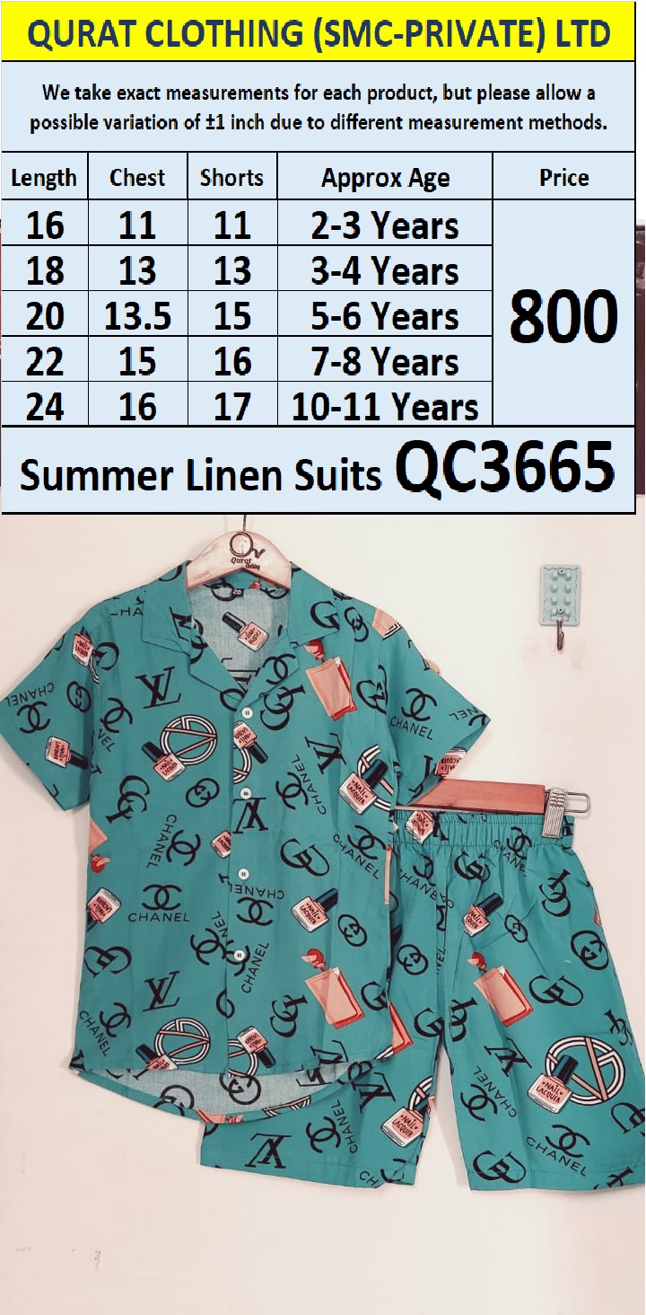 Summer Linen Suits QC3665 (Without Pocket) 