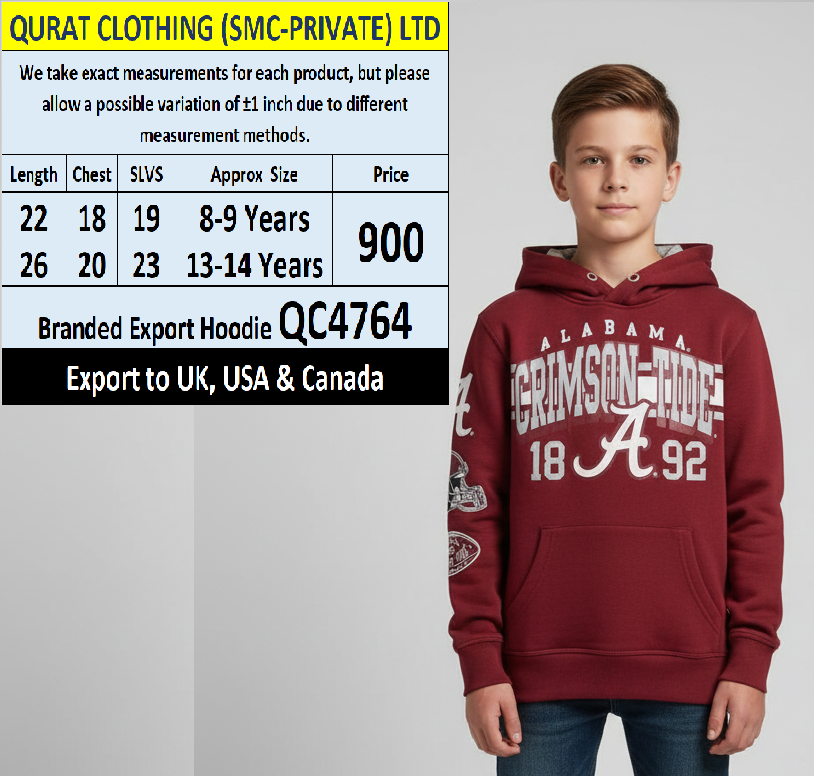 Branded Export UK, USA & Canada Top Brands Hoodie QC4764