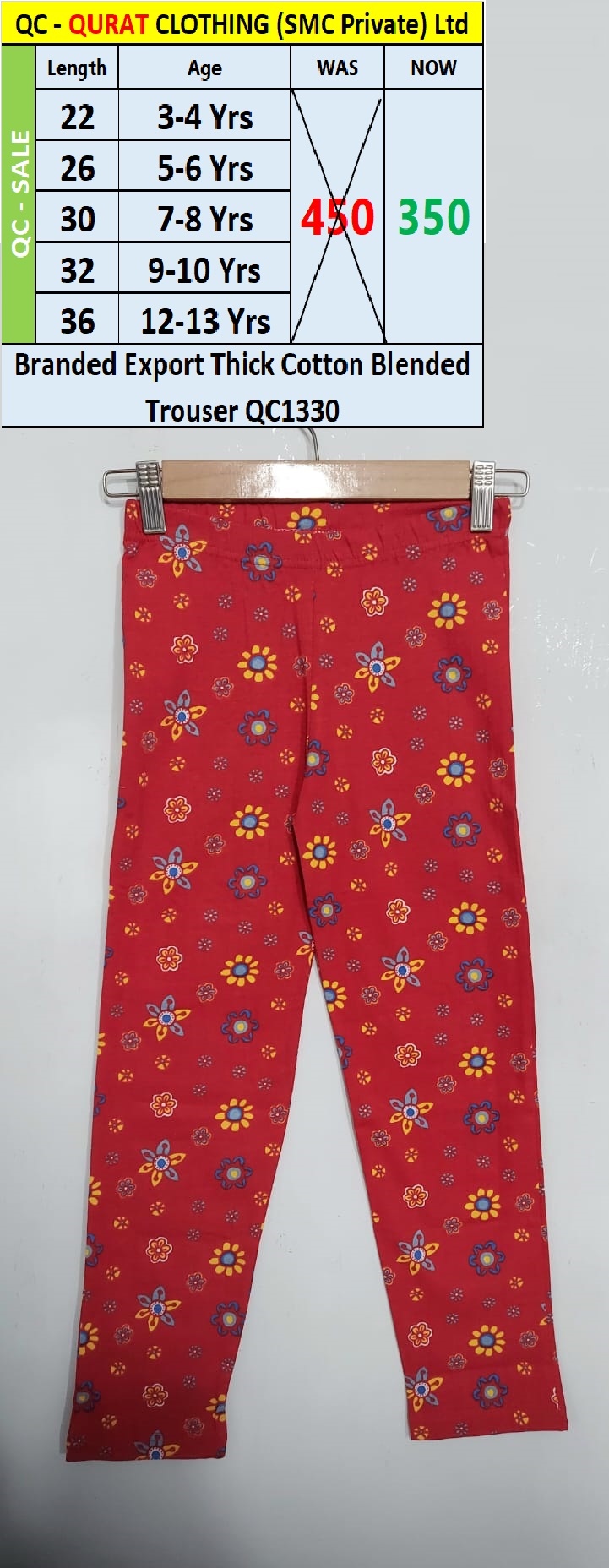 Buy Branded Export Thick Cotton Blended Trouser QC1330 | QC - Qurat
