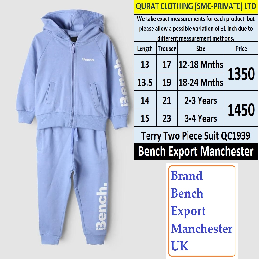 Bench Brand Terry Tracksuit QC1939 Export Manchester UK - QC1939