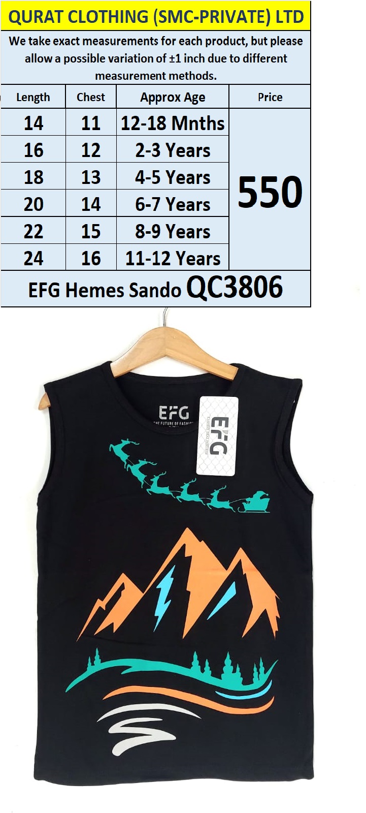 EFG Hemes Brand Sando QC3806