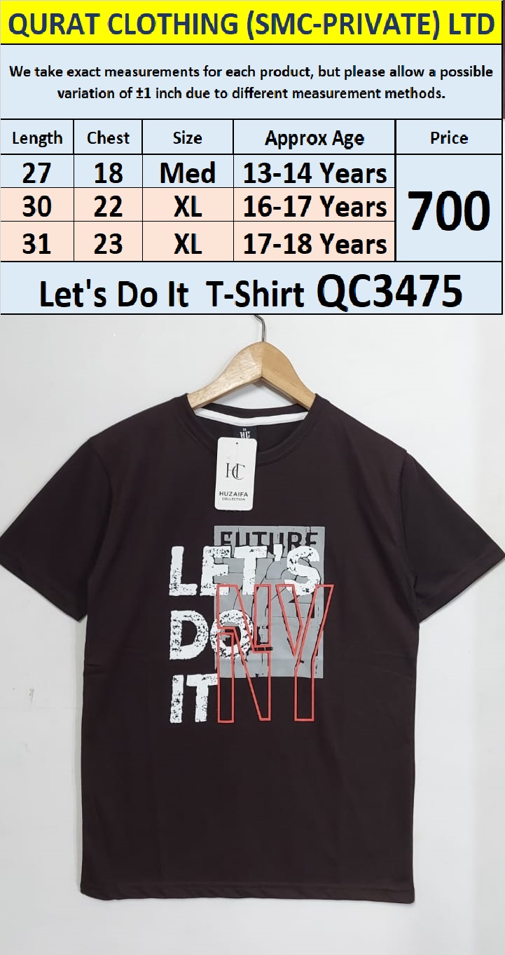 Soft Cotton Blended Let's Do It - T-Shirt QC3475