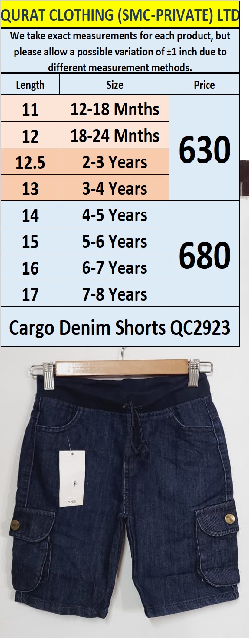 Cargo Denim Shorts QC2923