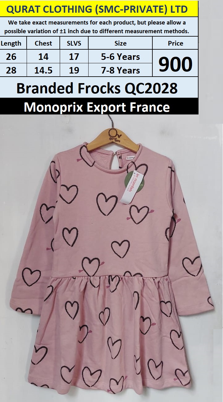 Monoprix Brand Frock QC2028 Export France 