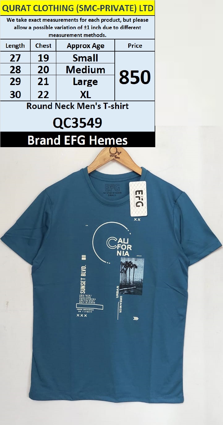 Round Neck Men's T-shirt QC3549