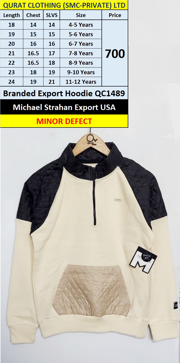 Michael Strahan Brand Export Hoodie QC1489 Export USA (Minor Defect)