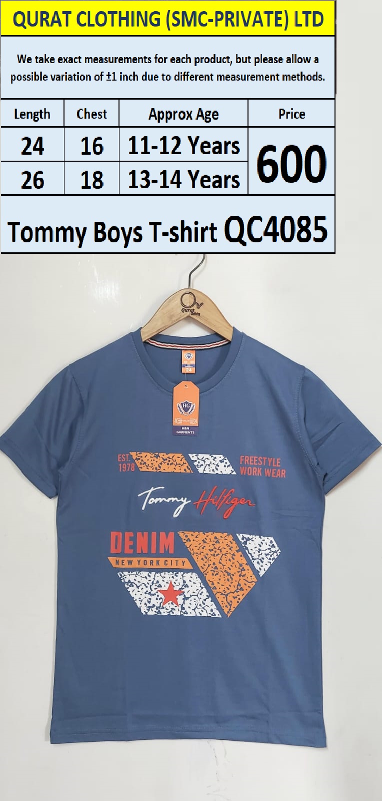 Tommy Boys T-shirt QC4085