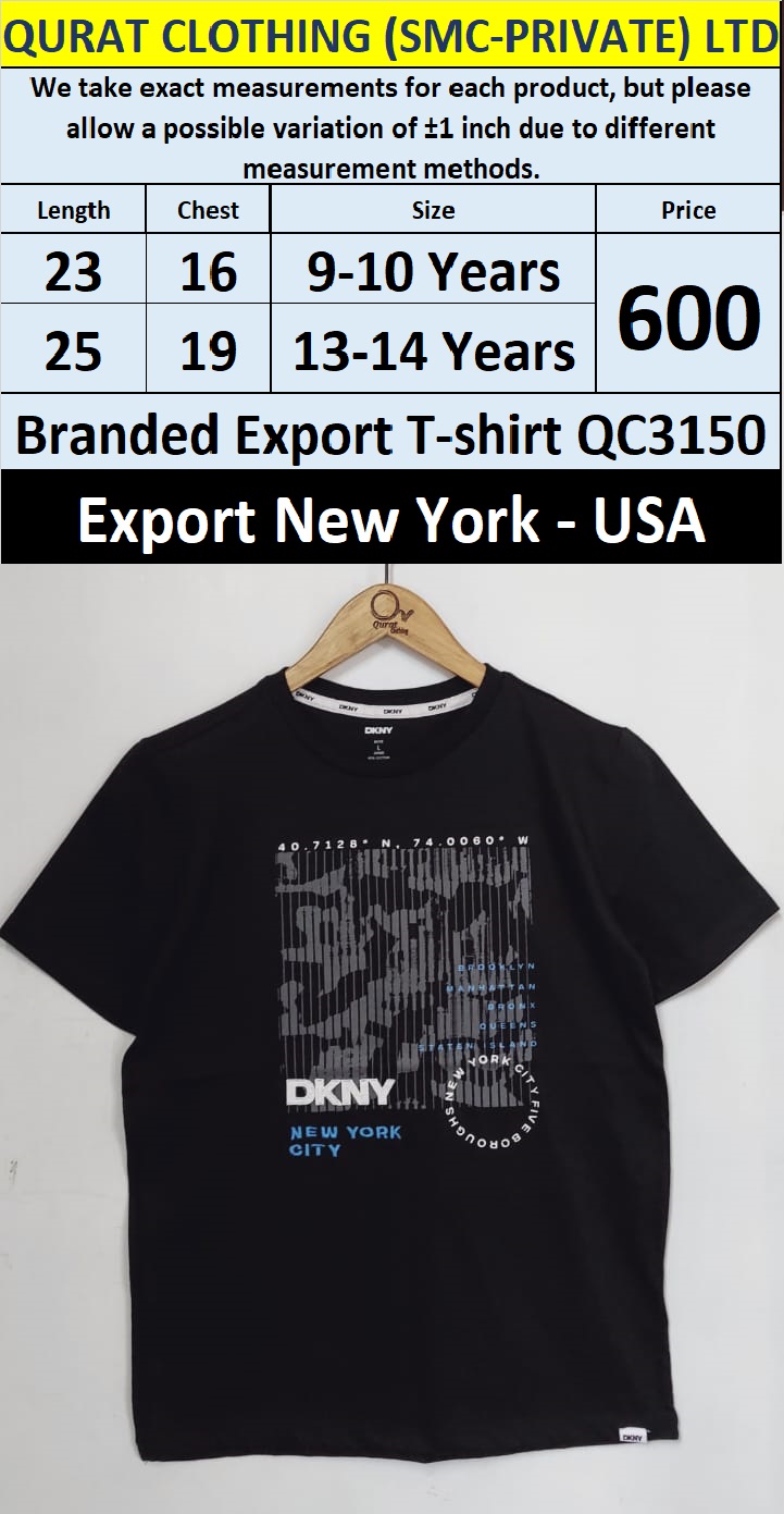 DKNY Brand T-shirt QC3150 Export New York - USA