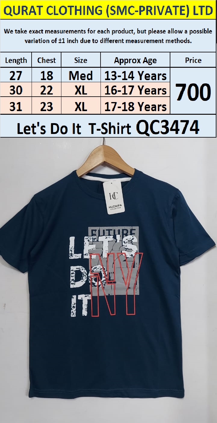 Soft Cotton Blended Let's Do It - T-Shirt QC3474