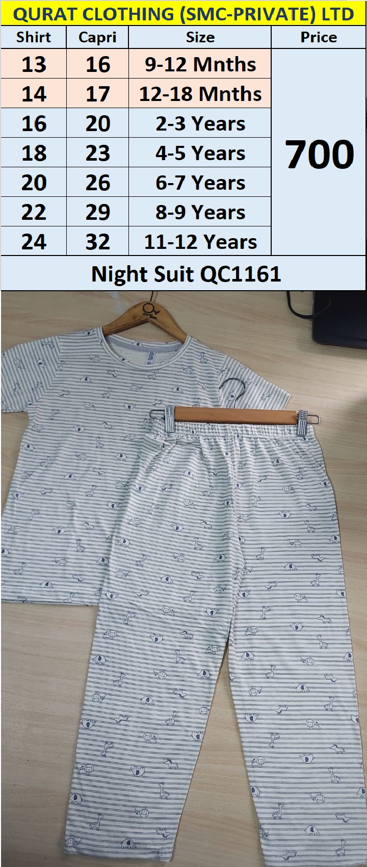 Night suit code QC1161