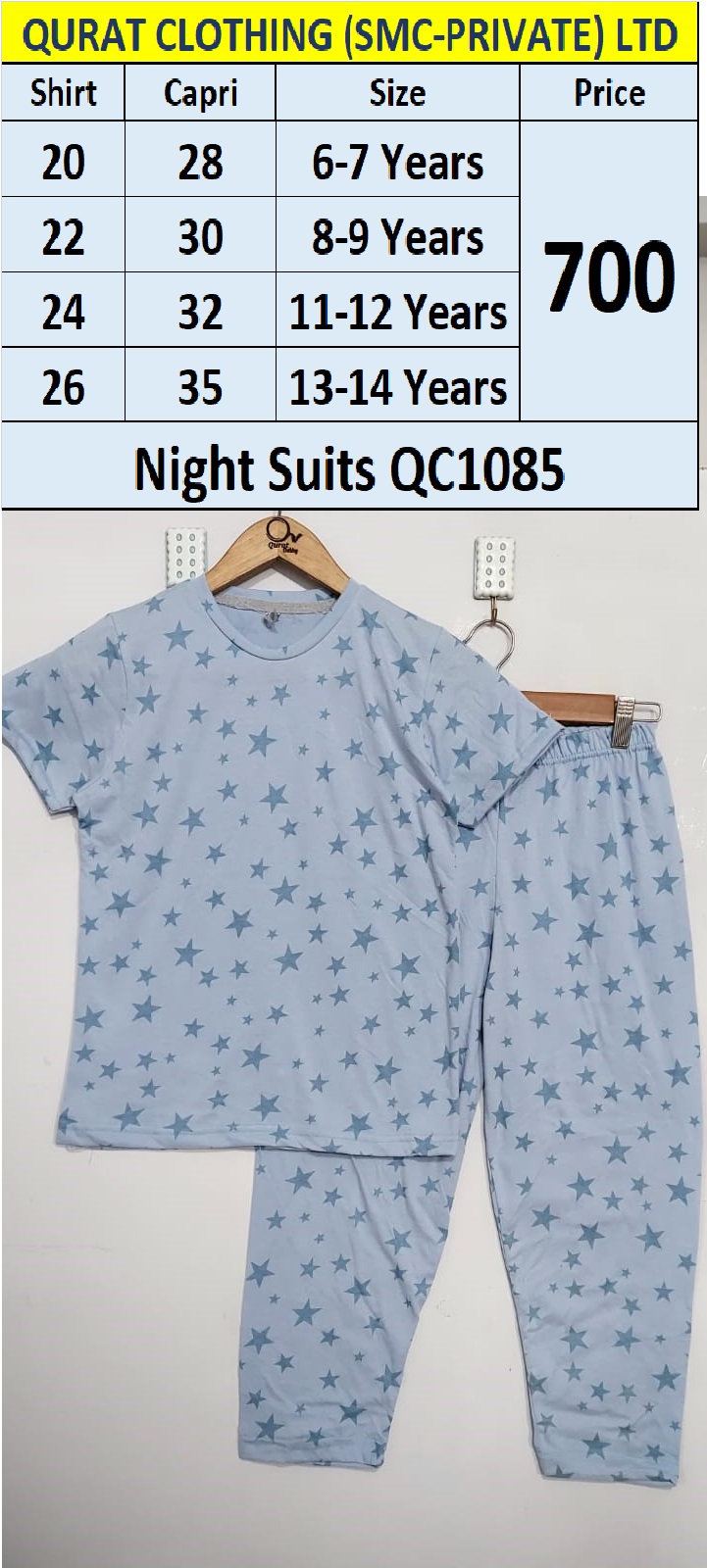 Star Print Night Suit QC1085
