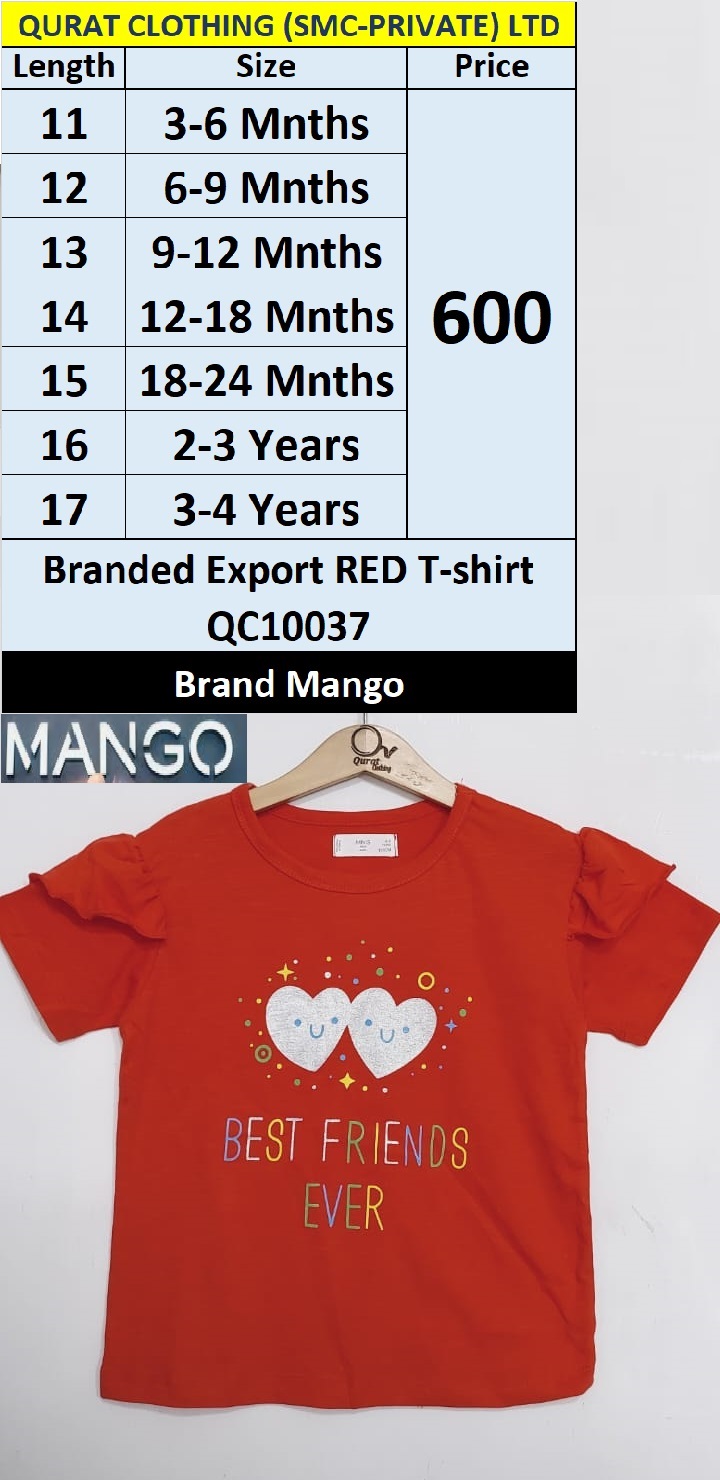 Mangro Brand Red Best Friends T-shirt QC10037