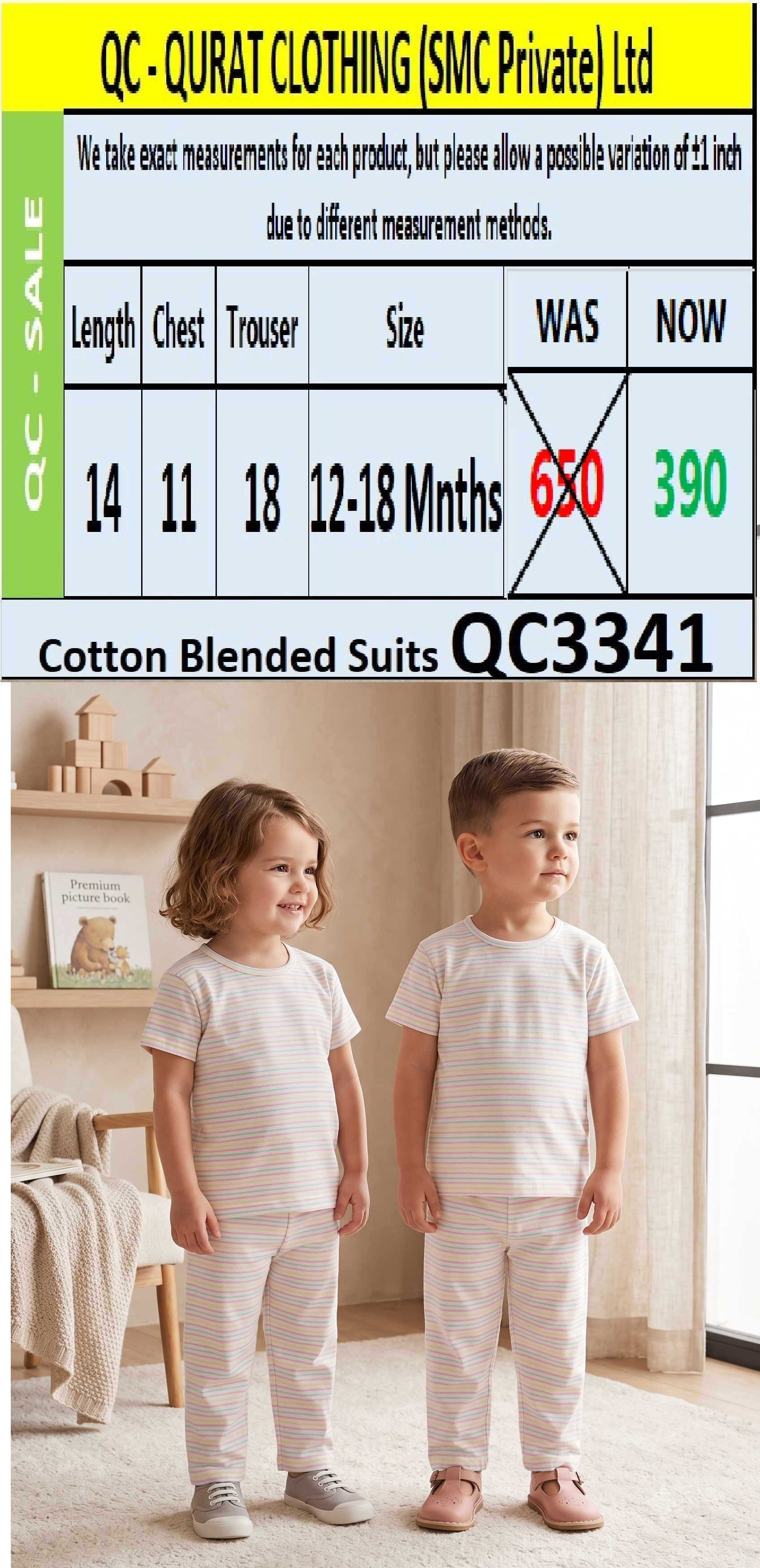 Cotton Blended Suit QC3341