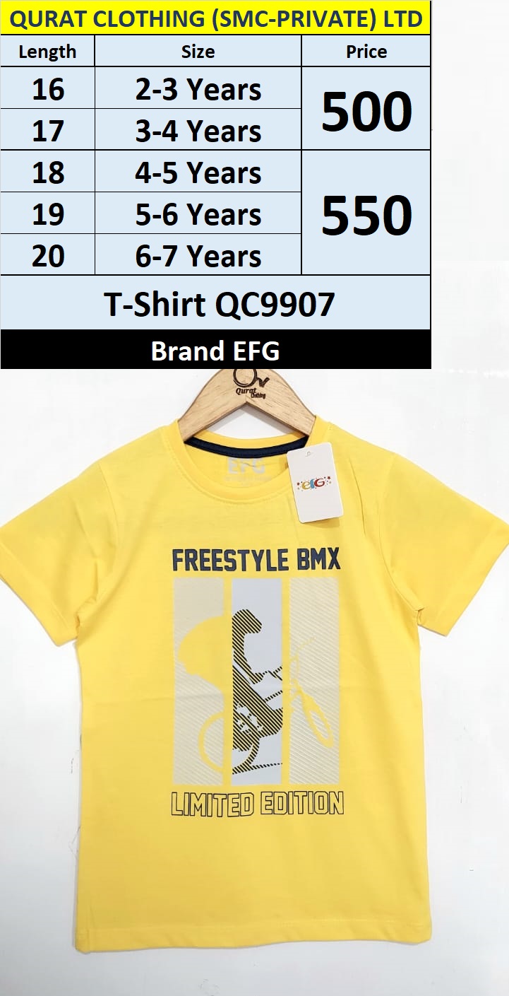 EFG Brand Freestyle BMX Limited Addition T-Shirt QC9907