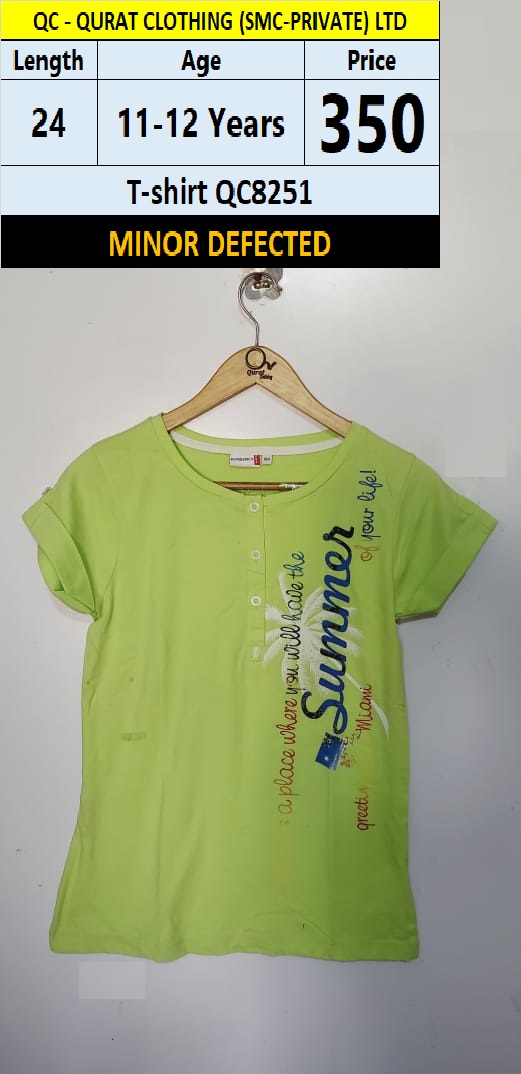 T-shirt QC8251 Branded but Minor Defected(no exchange no refund)