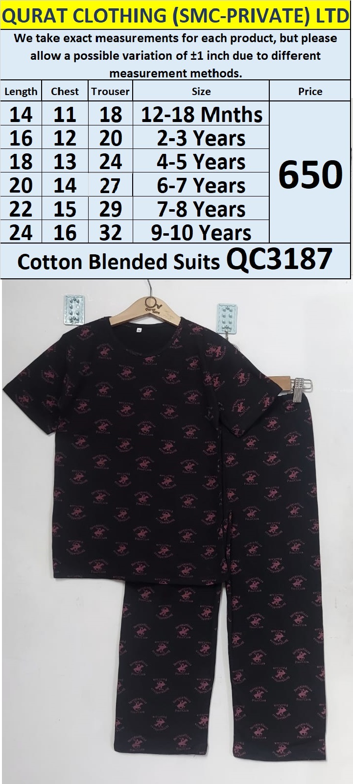 Cotton Blended Suits QC3187