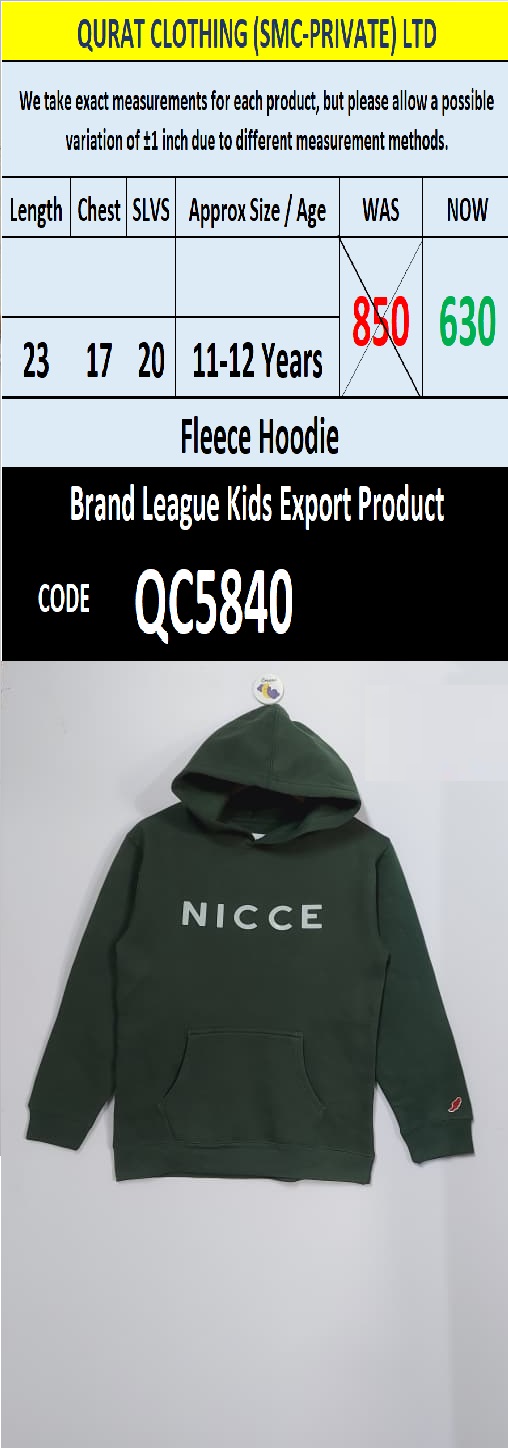 Top International Branded Export Hoodie / Sweatshirt Products - QC5840