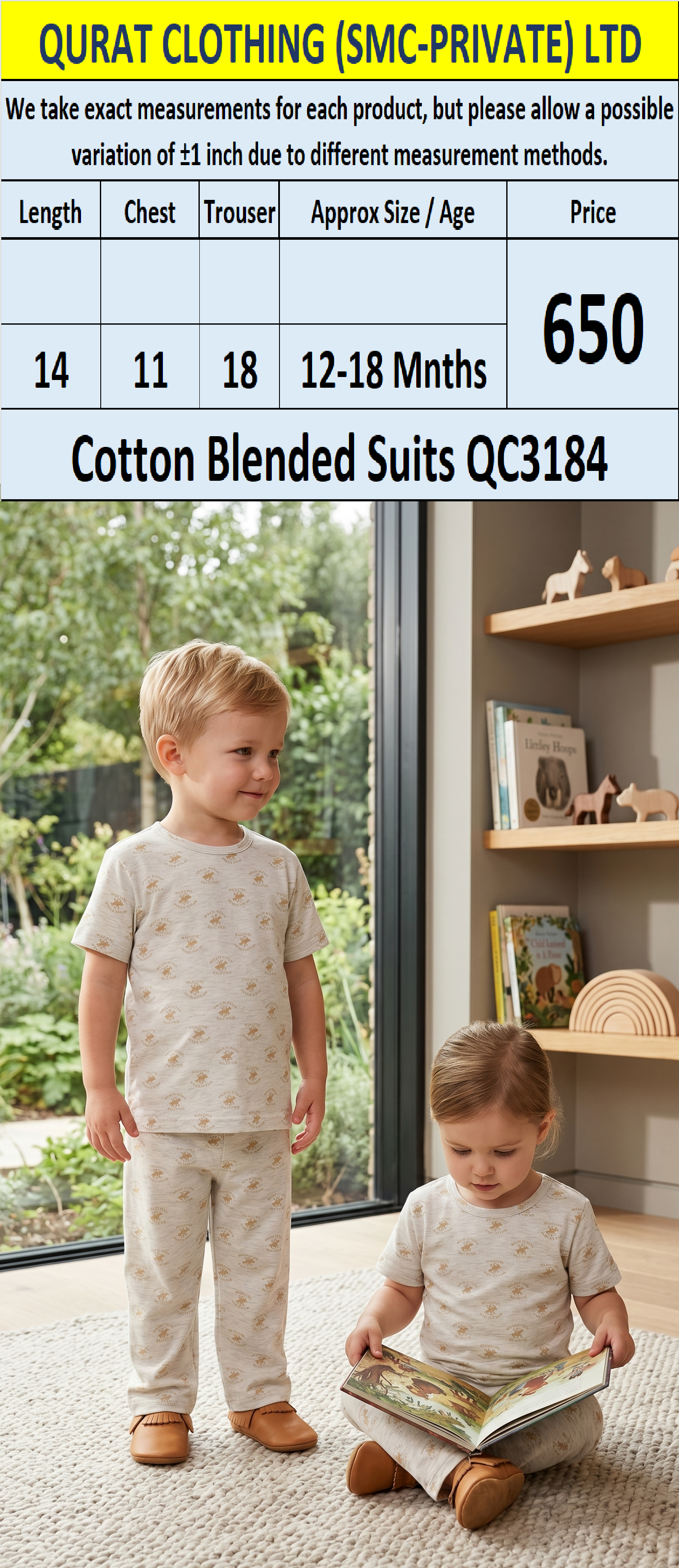 Cotton Blended Suits QC3184