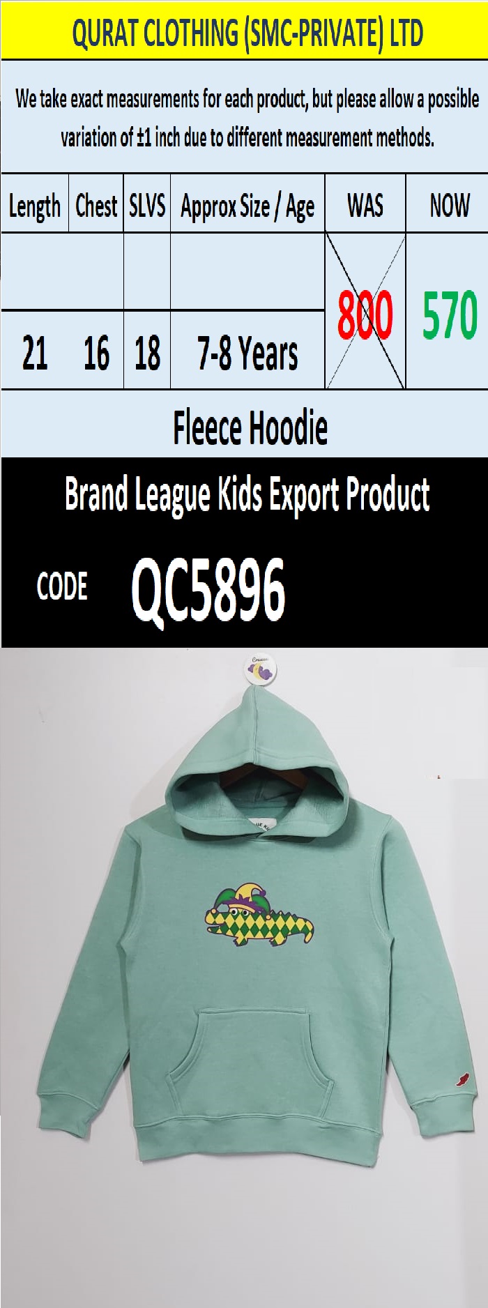  Top International Branded Export Hoodie / Sweatshirt Products - QC5896