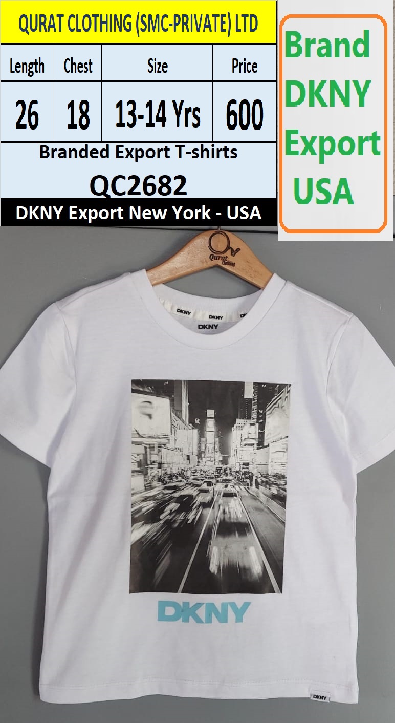 DKNY Brand T-shirt QC2682 Export New York - USA