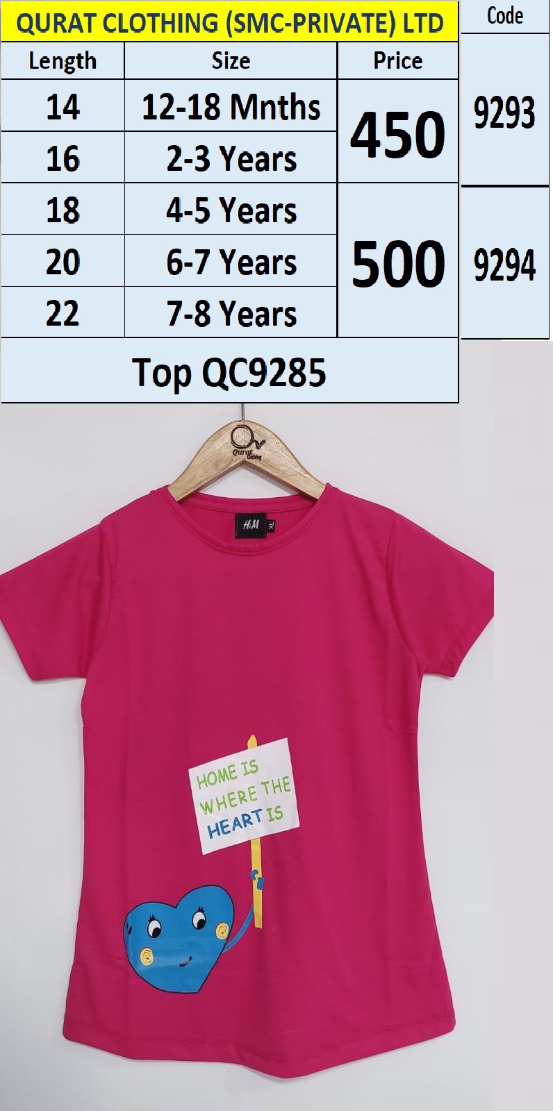 Top & T-Shirts Code QC9293