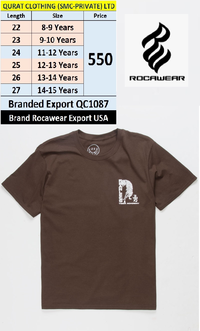 Rocawear Brand Be Strong & Courageous T-shirt QC1087 Export USA 