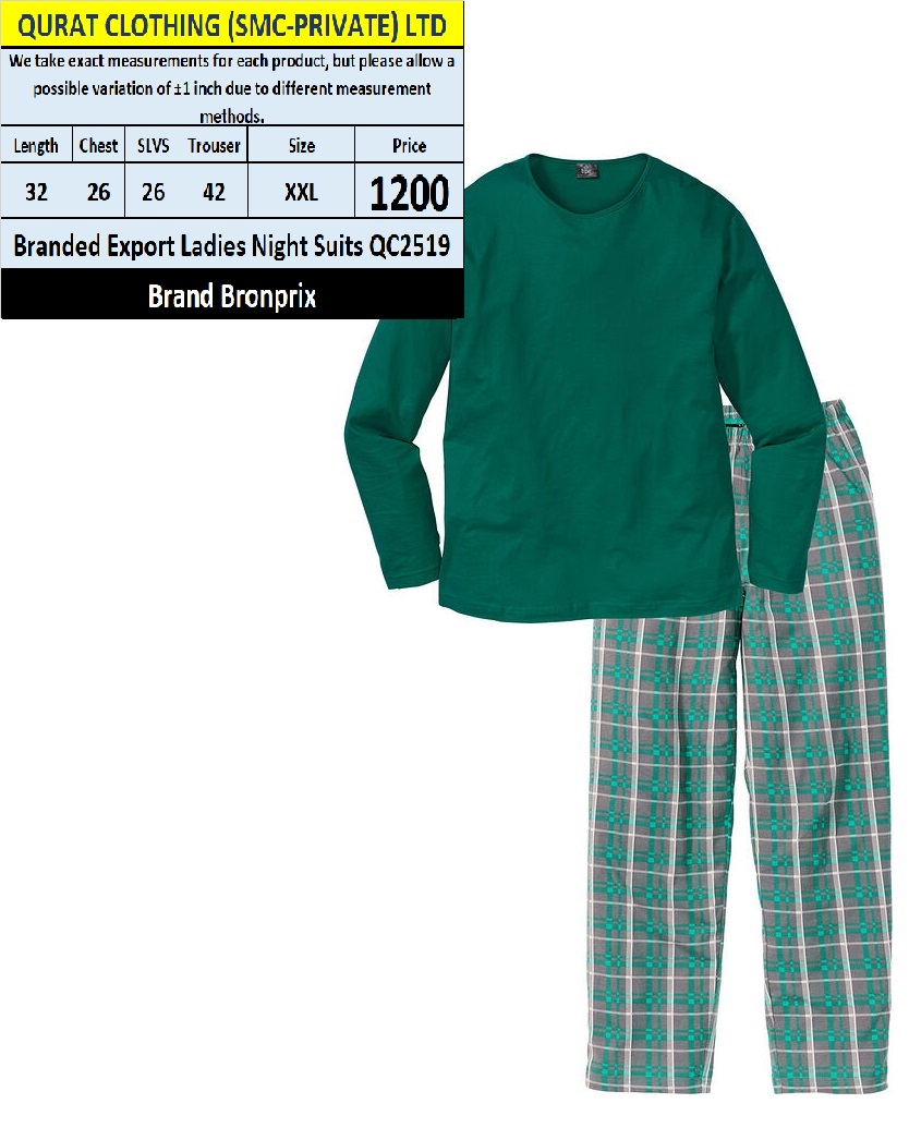 Branded Export Ladies Night Suits QC2519