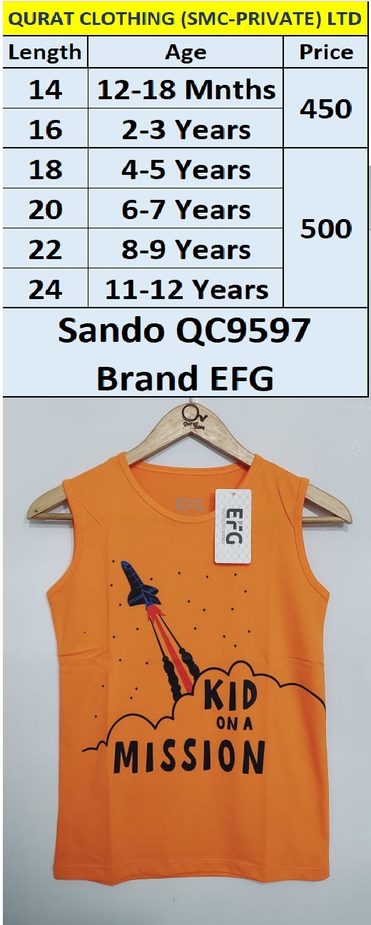 Orange Kids on a Mission Rocket QC9597 Brand EFG