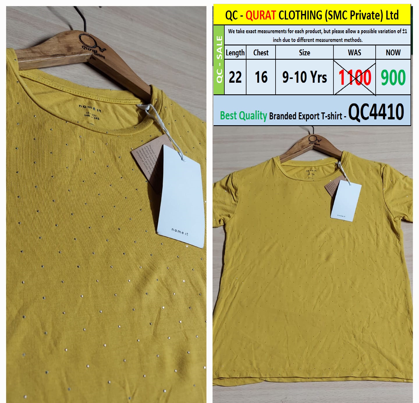 Best Quality Branded Export Stylish T-shirt QC4410
