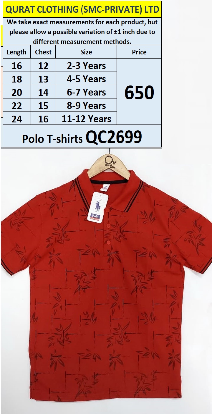 Printed Polo T-shirt QC2699