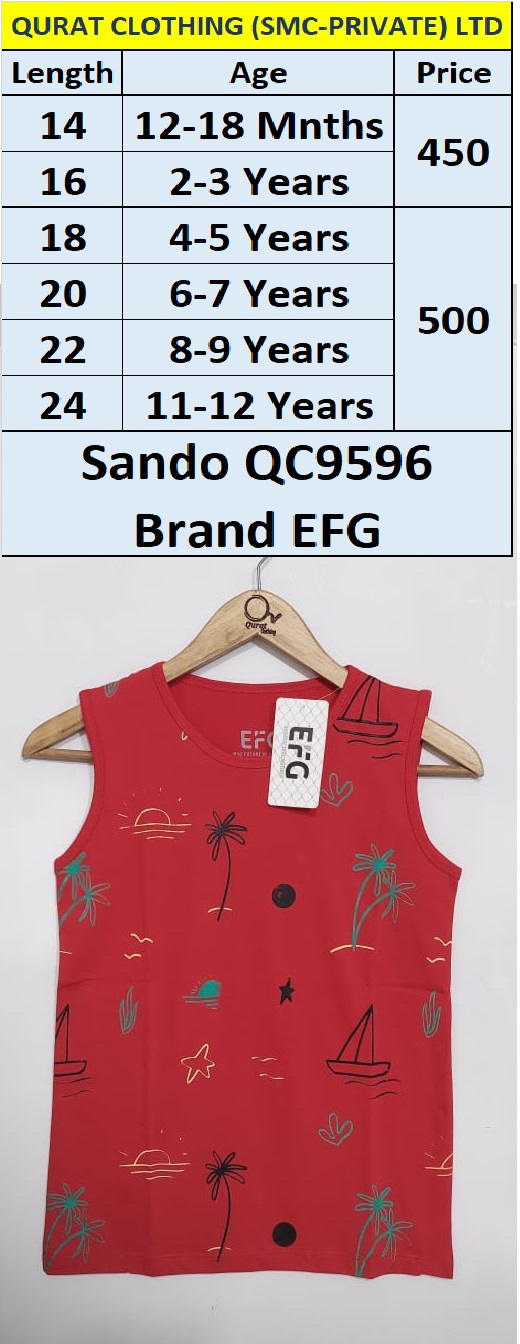 Beach Party Sando Palm Trees & Boats QC9596 Brand EFG
