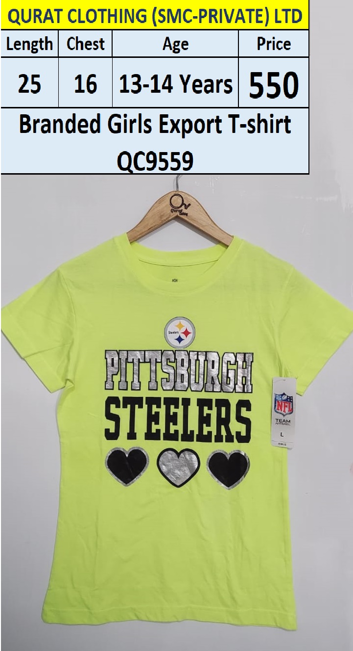 Export Branded Girls T-Shirt (Pittsburgh Steelers) QC9559