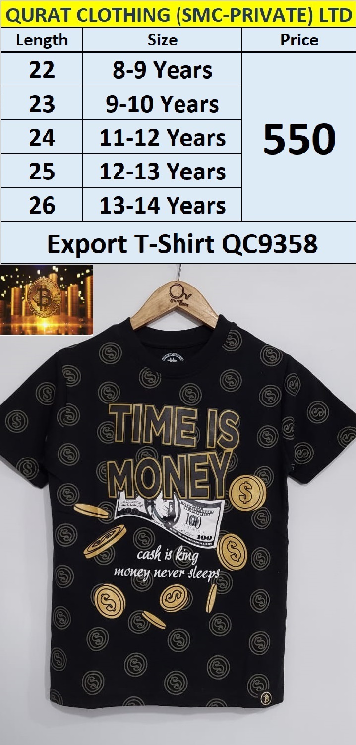 Time is Money Export T-shirt QC9358 