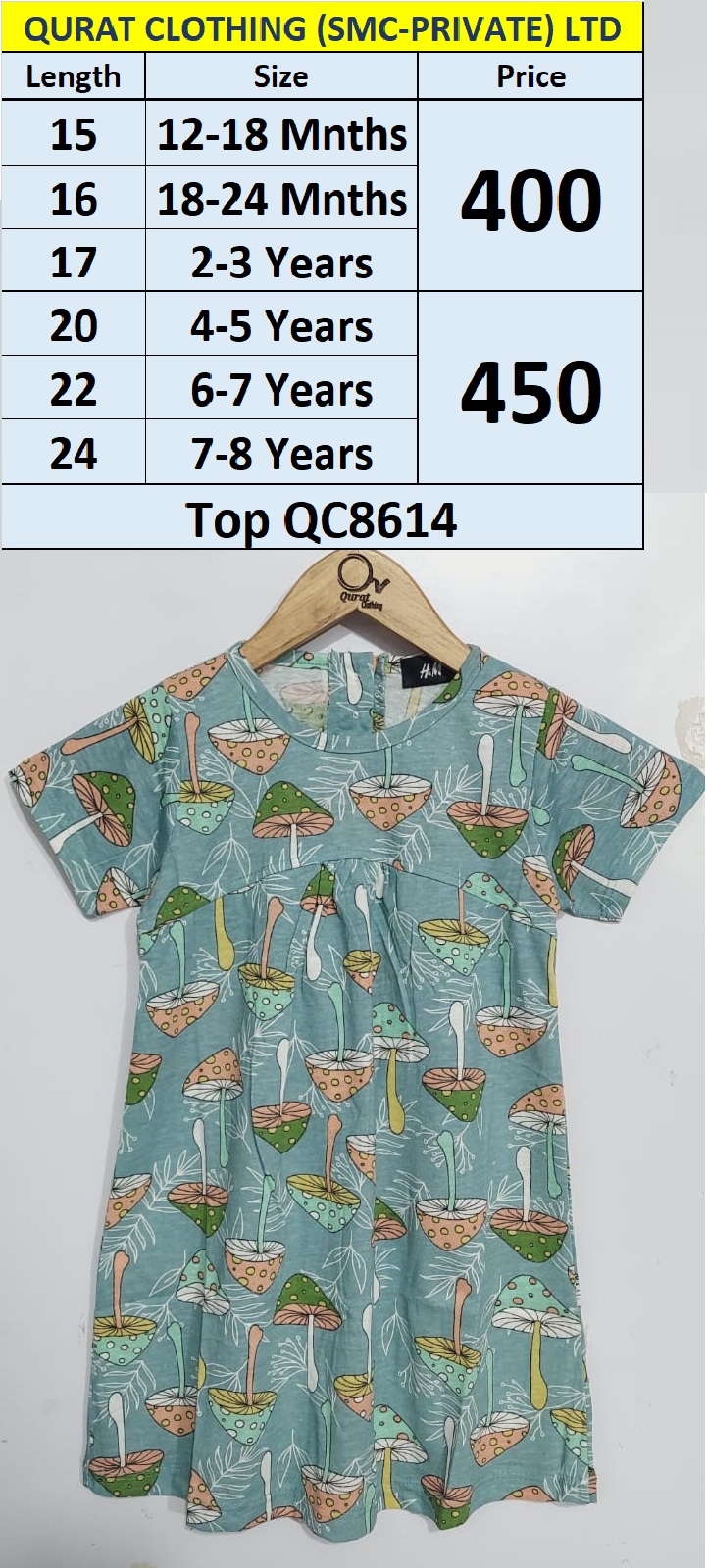 Mushrooms Print Top QC8614 (PD)